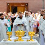 Праздничные богослужения в Александро-Невском кафедральном соборе в день празднования Преображения Господа Бога и Спаса нашего Иисуса Христа