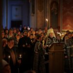 Во вторник первой седмицы Великого поста митрополит Симферопольский и Крымский Тихон совершил чтение Великого покаянного канона преподобного Андрея Критского в Александро-Невском кафедральном соборе