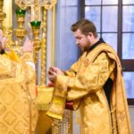 Божественная литургия  в день памяти святителя Николая, архиепископа Мир Ликийских, чудотворца в кафедральном Александро-Невском соборе.