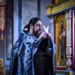 Первая в этом году Литургия Преждеосвященных Даров в Свято-Александро-Невском кафедральном соборе.