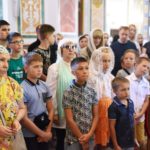 Молебен для учащих и учащихся перед началом учебного года в кафедральном Свято-Александро-Невском соборе г. Симферополя.