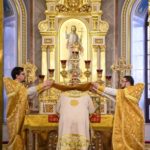 В НЕДЕЛЮ О СТРАШНОМ СУДЕ, ПРЕОСВЯЩЕННЕЙШИЙ КАЛЛИНИК, ЕПИСКОП БАХЧИСАРАЙСКИЙ ВОЗГЛАВИЛ БОЖЕСТВЕННУЮ ЛИТУРГИЮ В АЛЕКСАНДРО-НЕВСКОМ КАФЕДРАЛЬНОМ СОБОРЕ Г. СИМФЕРОПОЛЯ.