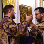 Литургия в Неделю Торжества Православия в кафедральном соборе святого благоверного князя Александра Невского.