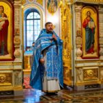 Литургия в праздник Сретения Господня в кафедральном соборе святого благоверного князя Александра Невского.