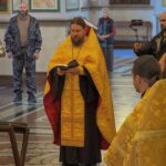 В рамках проведения сборов военных священников группировки "Днепр" в Александро-Невском кафедральном соборе был совершён молебен