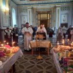 Вечернее богослужение и Парастас в канун Вселенской ( мясопустной) родительской субботы в кафедральном Александро-Невском соборе.