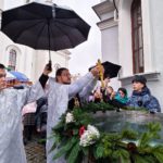 Литургия в кафедральном Свято-Александро-Невском соборе в праздник Крещения Господня.