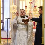 Литургия в Неделю 7-ю по Пасхе, святых отцов I Вселенского Собора (325) в кафедральном соборе святого благоверного князя Александра Невского г. Симферополя.