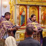 Божественная литургия  в Великий Четверток, день Воспоминания Тайной Вечери в кафедральном Александро-Невском собре.