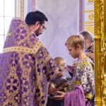 Литургия в Неделю 4-ю Великого поста, преподобного Иоанна Лествичника в кафедральном Свято-Александро-Невском соборе.