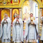 Литургия в кафедральном Александро-Невском соборе в день празднования Вознесения Господня