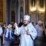 В КАНУН ПРАЗДНИКА ПРЕОБРАЖЕНИЯ ГОСПОДНЯ ЕПИСКОП БАХЧИСАРАЙСКИЙ КАЛЛИНИК СОВЕРШИЛ ВСЕНОЩНОЕ БДЕНИЕ  В КАФЕДРАЛЬНОМ АЛЕКСАНДРО-НЕВСКОМ СОБОРЕ Г. СИМФЕРОПОЛЯ