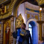 Всенощное бдение в канун Недели 3-й Крестопоклонной в кафедральном Александро-Невском соборе.