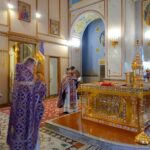Божественная литургия в Неделю 5-ю Великого поста, преподобной Марии Египетской  в кафедральном Александро-Невского собора.