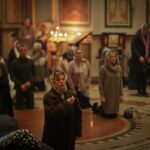 Вечерняя литургия Преждеосвященных Даров в Александро-Невском кафедральном соборе в среду 2-й седмицы Великого поста