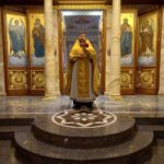 Божественная литургияв нижнем храме имени св.Гурия Таврического, кафедрального Свято- Александро- Невского собора г.Симферополя   в день памяти Собора Московских Святителей