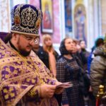 Литургия в Неделю Торжества Православия в кафедральном соборе святого благоверного князя Александра Невского.