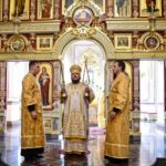 В НЕДЕЛЮ 3-Ю ПО ПЯТИДЕСЯТНИЦЕ, ЕПИСКОП БАХЧИСАРАЙСКИЙ КАЛЛИНИК СОВЕРШИЛ БОЖЕСТВЕННУЮ ЛИТУРГИЮ В АЛЕКСАНДРО-НЕВСКОМ КАФЕДРАЛЬНОМ СОБОРЕ Г. СИМФЕРОПОЛЯ.