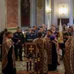В Александро-Невском кафедральном соборе г. Симферополя прошёл молебен в преддверии десятилетия образования войск национальной гвардии Российской Федерации