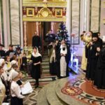 В КАНУН ПРАЗДНИКА РОЖДЕСТВА ХРИСТОВА МИТРОПОЛИТ ЛАЗАРЬ ВОЗГЛАВИЛ ВСЕНОЩНОЕ БДЕНИЕ В СВЯТО-АЛЕКСАНДРО-НЕВСКОМ КАФЕДРАЛЬНОМ СОБОРЕ Г. СИМФЕРОПОЛЯ.