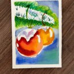 Мастер-класс по акварельному рисунку «Рождественская открытка акварелью»  в Воскресной школе при Просветительском центре им. святителя Гурия Таврического