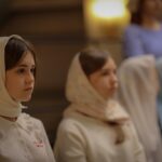 Песнопения Божественной литургии исполнил детский хор Просветительского центра святителя Гурия Таврического
