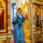 Литургия в праздник Сретения Господня в кафедральном соборе святого благоверного князя Александра Невского.