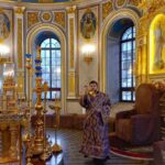 Божественная литургия в Неделю 5-ю Великого поста, преподобной Марии Египетской  в кафедральном Александро-Невского собора.