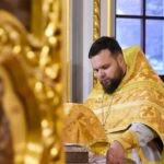 Литургия в Неделю 25-ю по Пятидесятнице, день памяти святителя Иоанна Златоустого, архиепископа Константинопольского.