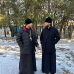 настоятель Александро-Невского кафедрального собора г. Симферополя иеромонах Андрей (Коротков) посетил строящийся храм Святых мучеников Младенцев Вифлеемских
