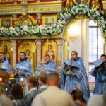 Праздничные богослужения в Александро-Невском кафедральном соборе в праздник Успения Пресвятой Владычицы нашей Богородицы и Приснодевы Марии