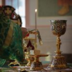 Божественная литургия в Александро-Невском кафедральном соборе в праздник обретения мощей преподобного Серафима Саровского, чудотворца
