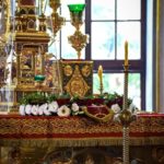 НАКАНУНЕ ПРАЗДНИКА ПРОИСХОЖДЕНИЯ ЧЕСТНЫХ ДРЕВ ЖИВОТВОРЯЩЕГО КРЕСТА ГОСПОДНЯ ЕПИСКОП БАХЧИСАРАЙСКИЙ КАЛЛИНИК СОВЕРШИЛ ВЕЧЕРНЕЕ БОГОСЛУЖЕНИЕ В АЛЕКСАНДРО-НЕВСКОМ КАФЕДРАЛЬНОМ СОБОРЕ Г. СИМФЕРОПОЛЯ