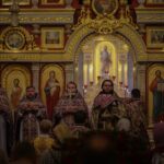 Праздничные богослужения в Александро-Невском кафедральном соборе в праздник Всемирного Воздвижения Честного и Животворящего Креста Господня