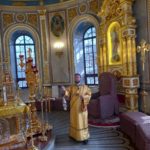 Литургия в Неделю о блудном сыне в кафедральном Свято-Александро-Невском соборе.