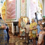 Молебен для учащих и учащихся перед началом учебного года в кафедральном Свято-Александро-Невском соборе г. Симферополя.
