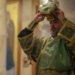 Божественная литургия в Александро-Невском кафедральном соборе в памяти преподобного Сергия, игумена Радонежского, всея России чудотворца