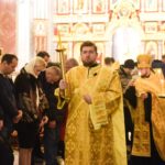 Богослужение  в канун Недели 29-й по Пятидесятнице в кафедральном Александро-Невском соборе.
