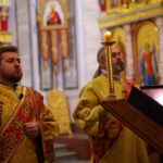 Богослужение в канун Недели 23-й по Пятидесятнице в кафедральном Александро-Невском соборе