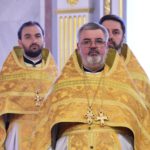 Преосвященный Евфимий, епископ Луховицкий возглавил Литургию в Неделю 16-ю по Пятидесятниц  в кафедральном Свято-Александро-Невском соборе г. Симферополя.
