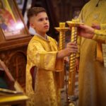 Богослужение  кафедральном Свято-Александро-Невском  соборе в канун Недели 16-й по Пятидесятнице