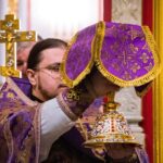 Литургия в Неделю Торжества Православия в кафедральном соборе святого благоверного князя Александра Невского.