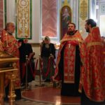 Богослужение в кафедральном Александро-Невском соборе в канун Недели 6-й по Пасхе, о слепом