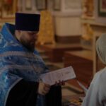 Благодарственный молебен, в завершение которого были вручены сертификаты об успешном окончании библейско-богословских курсов при Просветительском центре имени св. Гурия, архиепископа Таврического