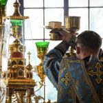 В АЛЕКСАНДРО-НЕВСКОМ КАФЕДРАЛЬНОМ СОБОРЕ Г. СИМФЕРОПОЛЯ В НЕДЕЛЮ 11-Ю ПО ПЯТИДЕСЯТНИЦЕ БЫЛА СОВЕРШЕНА ВОСКРЕСНАЯ БОЖЕСТВЕННАЯ ЛИТУРГИЯ.