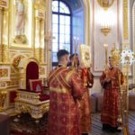 В канун праздника Воздвижения Честного и Животворящего Креста Господня епископ Ялтинский Нестор совершил всенощное бдение в кафедральном Александро-Невском соборе г. Симферополя.