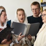 Молодежный хор просветительского центра им. свт. Гурия Таврического  приняли участие в престольных торжествах в храме 4-х святителей московских: Петра, Алексия, Ионы и Филиппа при Православном молодёжном просветительском центре «Зёрна» .равославном