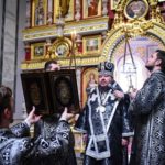 ПРЕОСВЯЩЕННЫЙ КАЛЛИНИК, ЕПИСКОП БАХЧИСАРАЙСКИЙ  СОВЕРШИЛ ПЕРВУЮ В ЭТОМ ГОДУ ЛИТУРГИЮ ПРЕЖДЕОСВЯЩЕННЫХ ДАРОВ В КАФЕДРАЛЬНОМ АЛЕКСАНДРО-НЕВСКОМ СОБОРЕ Г. СИМФЕРОПОЛЯ.
