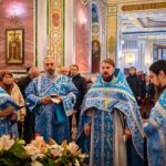 Праздничные богослужения в день празднования Введения во храм Пресвятой Богородицы, в кафедральном соборе святого благоверного князя Александра Невского