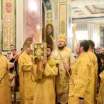 В НЕДЕЛЮ 2-Ю ПО ПЯТИДЕСЯТНИЦЕ ЕПИСКОП БАХЧИСАРАЙСКИЙ КАЛЛИНИК СОВЕРШИЛ БОЖЕСТВЕННУЮ ЛИТУРГИЮ В КАФЕДРАЛЬНОМ СОБОРЕ СВЯТОГО БЛАГОВЕРНОГО КНЯЗЯ  Г. СИМФЕРОПОЛЯ